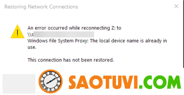 Sửa lỗi “The Local Device Name is Already in Use” trên Windows 10/11