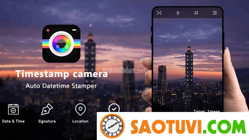 Top 7 app chụp hình có định vị trên Iphone và Android siêu hữu ích App chụp hình định vị tóp đầu Timestamp Camera