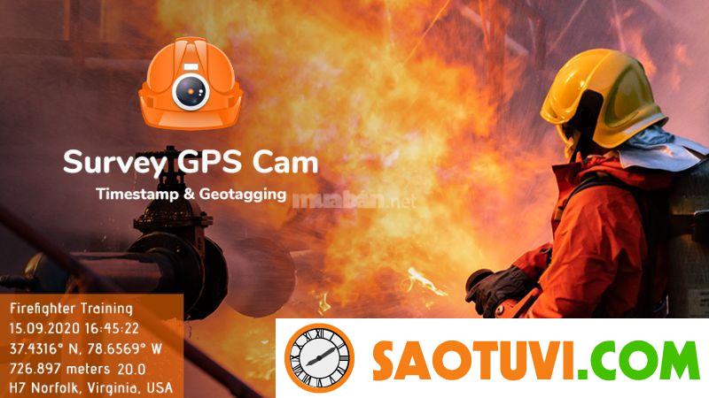 Top 7 app chụp hình có định vị trên Iphone và Android siêu hữu ích Survey Cam: Geotag & Timestamp