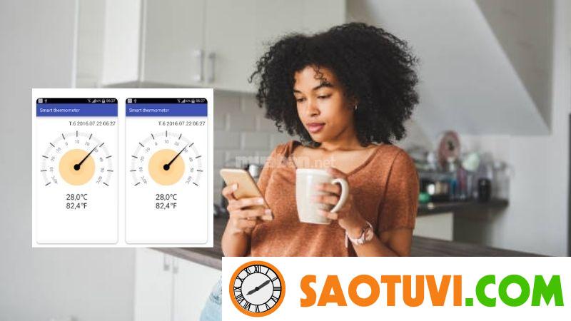 Tổng hợp 7 app đo nhiệt độ phòng bằng điện thoại tốt nhất hiện nay Ứng dụng Smart Thermometer giúp bạn biết được nhiệt độ xung quanh phòng mình - Nguồn: Internet