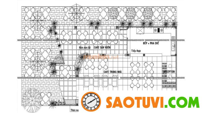 20+ Mẫu bản vẽ thiết kế quán cà phê sân vườn đẹp và độc đáo Bản thiết kế quán cà phê sân vườn phong cách đồng quê - Nguồn ảnh: Sưu tầm
