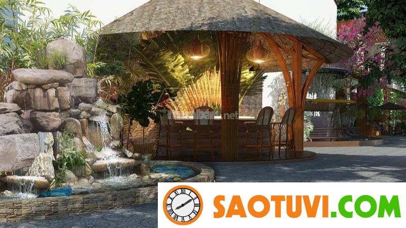 20+ Mẫu bản vẽ thiết kế quán cà phê sân vườn đẹp và độc đáo Thiết kế quán cà phê sân vườn phong cách đồng quê tạo cảm giác bình yên - Nguồn ảnh: Sưu tầm