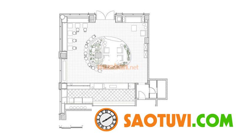 20+ Mẫu bản vẽ thiết kế quán cà phê sân vườn đẹp và độc đáo Thiết kế quán cà phê sân vườn đơn giản nhưng vẫn hút mắt - Nguồn ảnh: Sưu tầm