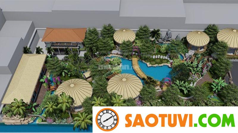 20+ Mẫu bản vẽ thiết kế quán cà phê sân vườn đẹp và độc đáo Không gian quán xanh mát kết hợp với vẻ cổ điển - Nguồn ảnh: Sưu tầm