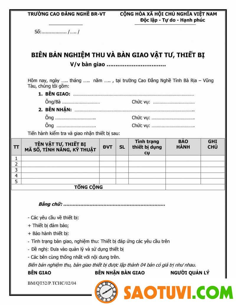 Biên bản bàn giao thiết bị là gì? Tải mẫu chi tiết nhất 2023 Lập biên bản bàn giao theo đúng chuẩn