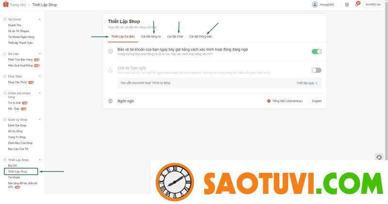 Hướng dẫn chi tiết cách bán hàng trên Shopee cho người mới bắt đầu Thiết lập cơ bản cho gian hàng Shopee