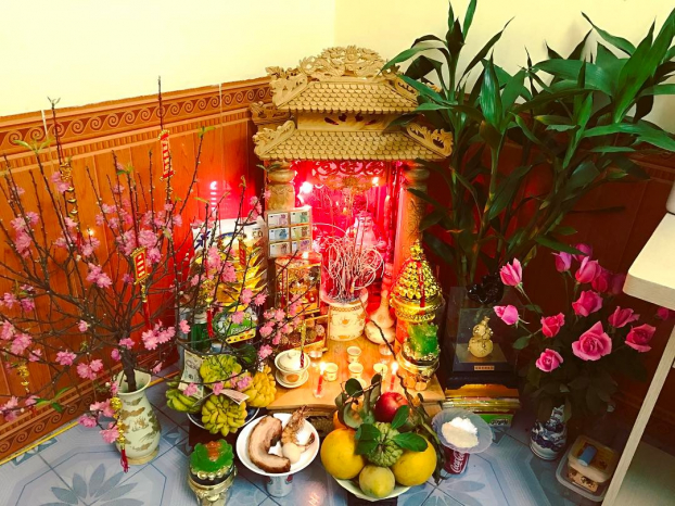 cach-lau-don-ban-tho-than-tai-5 lễ vật thờ thần tài