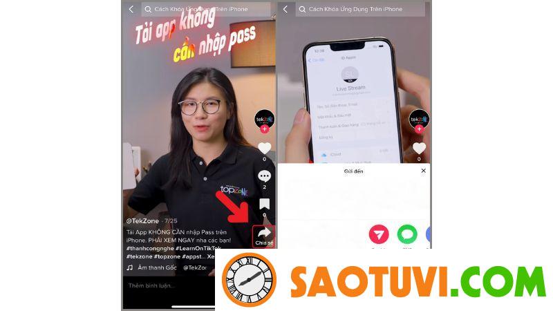 Cách tải nhạc chuông cho iPhone dễ dàng, nhanh nhất 2023 Bước 1 - Cách tải nhạc chuông cho iPhone bằng Tiktok
