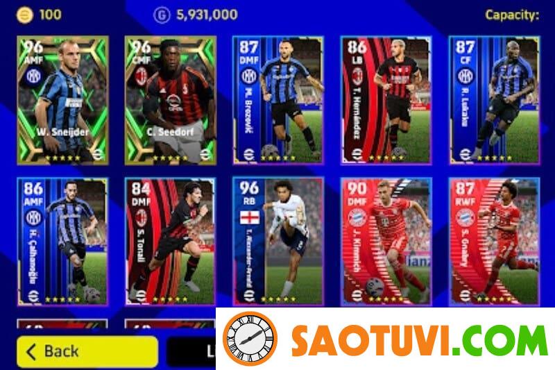 Cách tải PES 2023 - eFootball 2023 cho điện thoại, máy tính Rất nhiều cầu thủ, giải đấu được cấp bản quyền