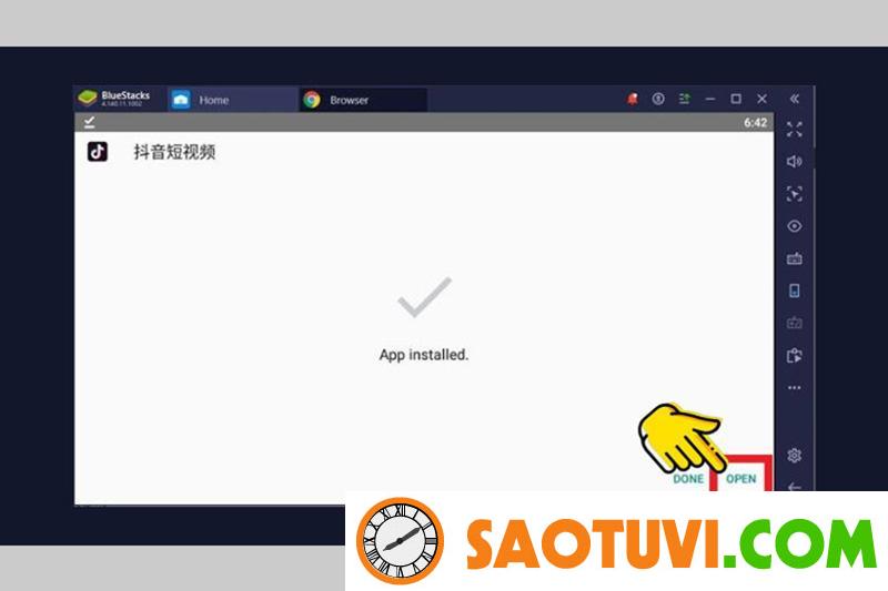 Cách tải cách tải Tiktok Trung Quốc (Douyin) trên iOS và Android đơn giản nhất Nhấn vào Open để mở ứng dụng Douyin