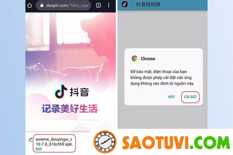 Cách tải cách tải Tiktok Trung Quốc (Douyin) trên iOS và Android đơn giản nhất Tải file APK về và cài đặt