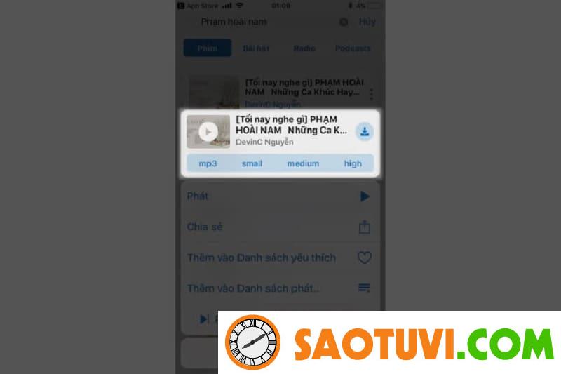 Cách tải video trên Youtube về điện thoại chi tiết nhất năm 2023 Bạn chọn định dạng MP3 => chọn vào icon Download