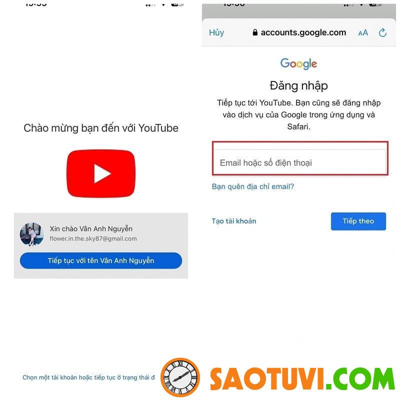 Cách tải video trên Youtube về điện thoại chi tiết nhất năm 2023 Đăng nhập “Tài khoản Google” (Google Account)