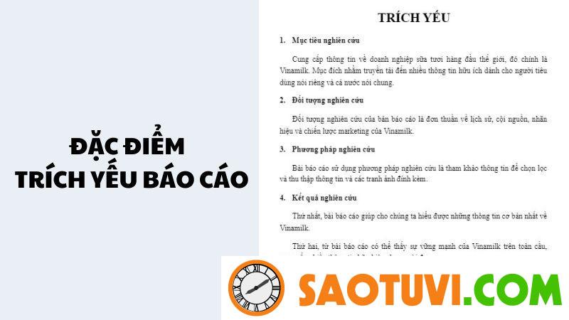 Cách viết trích yếu cho báo cáo chuyên nghiệp và chuẩn chỉnh Đặc điểm của trích yếu báo cáo (Ảnh: Sưu tầm)