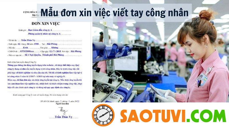 Cách viết hồ sơ xin việc bằng tay chi tiết nhất Mẫu đơn xin việc viết tay công nhân