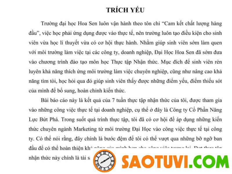 Cách viết trích yếu cho báo cáo chuyên nghiệp và chuẩn chỉnh Mẫu viết trích yếu trong báo cáo (Nguồn tham khảo: fr.slideshare.net)