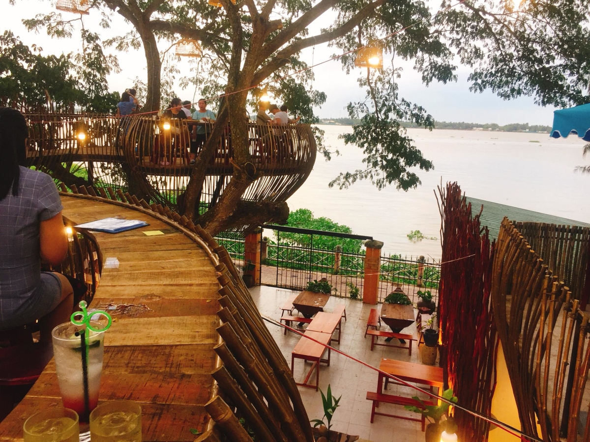 cafe-tren-cay-can-tho Kiến trúc đặc biệt của quán cafe trên cây ở Cần Thơ