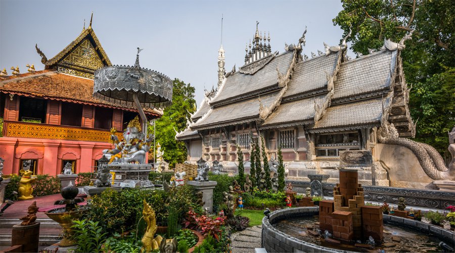 chua-bac-wat-sri-suphan-2 tham quan chùa bạc wat sri suphan mùa nào đẹp
