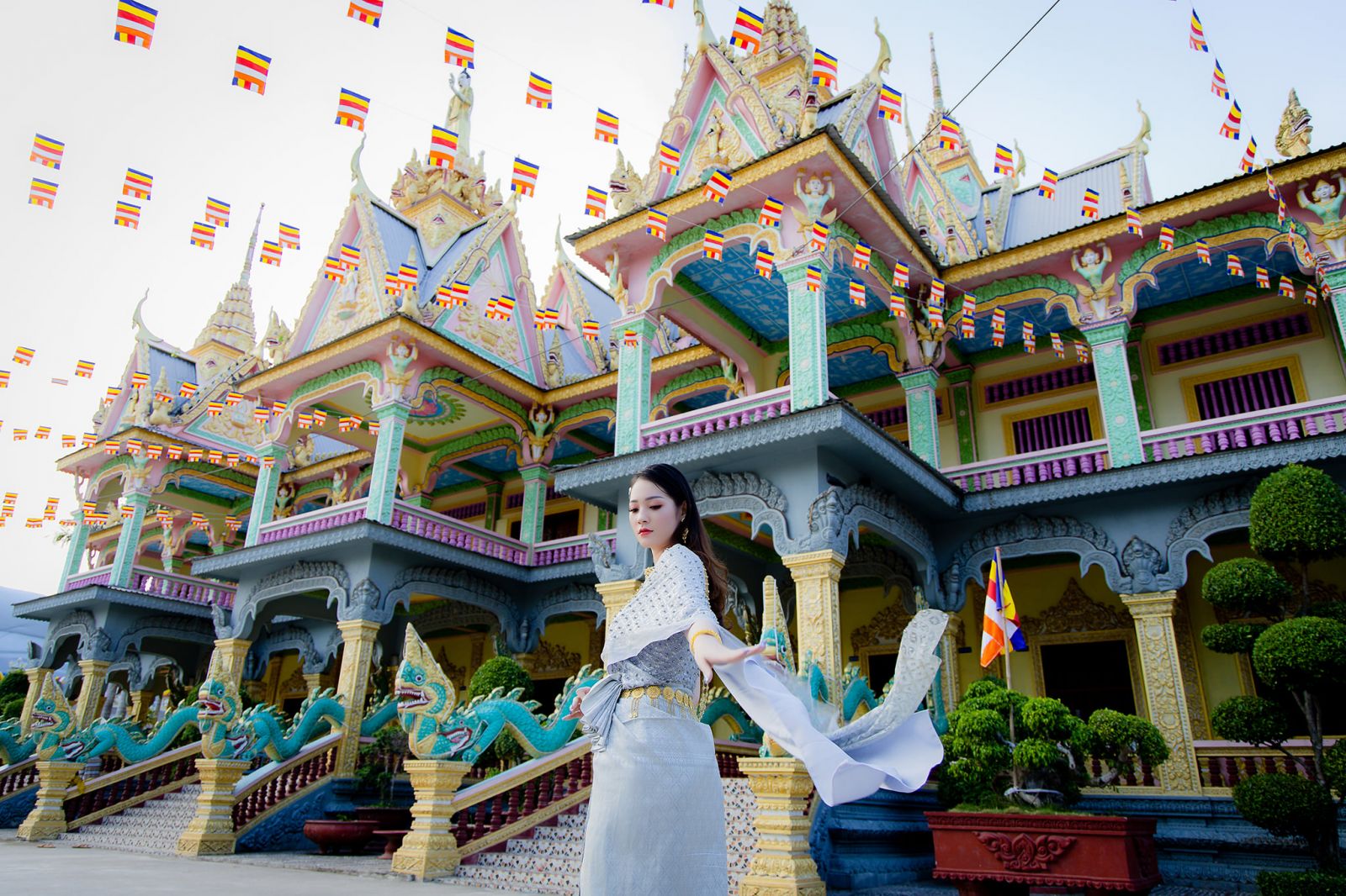 CHÙA SOM RONG SÓC TRĂNG – NGÔI CHÙA ĐẬM CHẤT KHMER