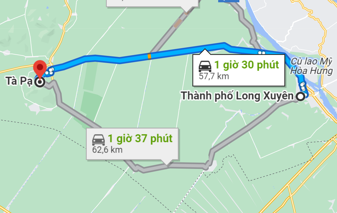 chua-ta-pa-2 đường đi đến chùa tà pạ