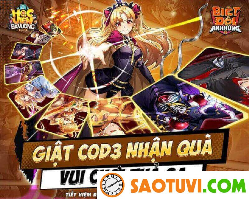 Full bộ code Học Viện Bá Vương mới nhất 2023 code Học Viện Bá Vương