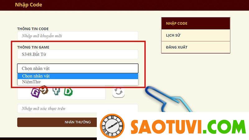 Hướng dẫn nhập và nhận mã code OMG 3Q mới nhất 2024 Bước 3