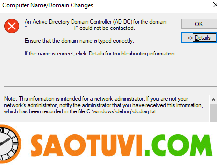 ad dc for the domain cannot be contacted ad dc for the domain cannot be contacted
