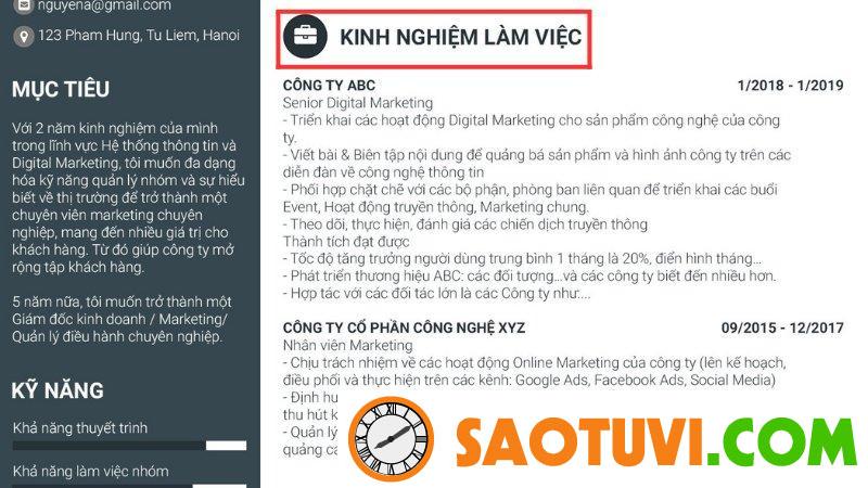 Cách viết CV Digital Marketing nổi bật trước mọi đối thủ Các viết kinh nghiệm làm việc ngành Digital Marketing