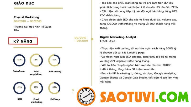 Cách viết CV Digital Marketing nổi bật trước mọi đối thủ Các kỹ năng liên quan đến ngành Digital Marketing