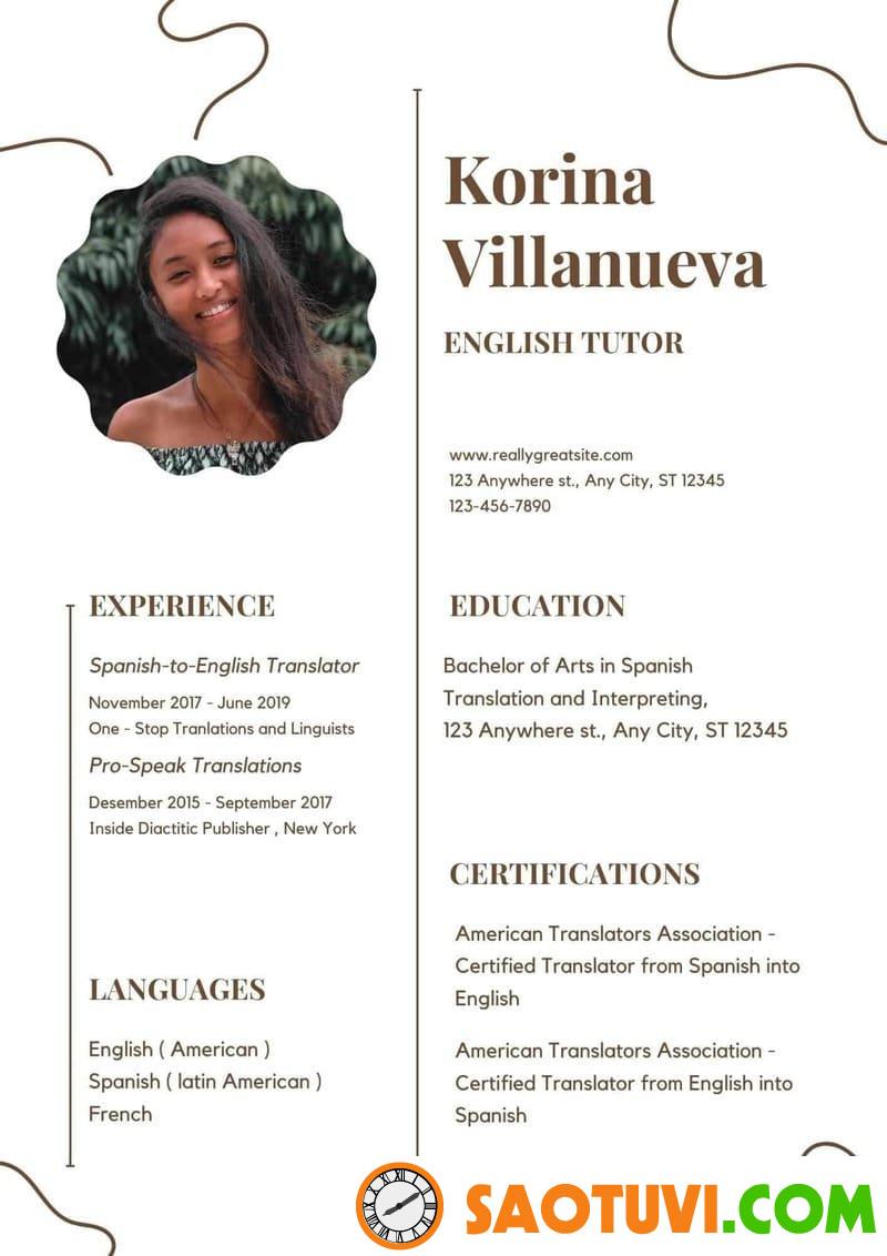 10+ Mẫu CV English Teacher chuyên nghiệp, thu hút nhà tuyển dụng Mẫu CV English Teacher cho gia sư dạy kèm