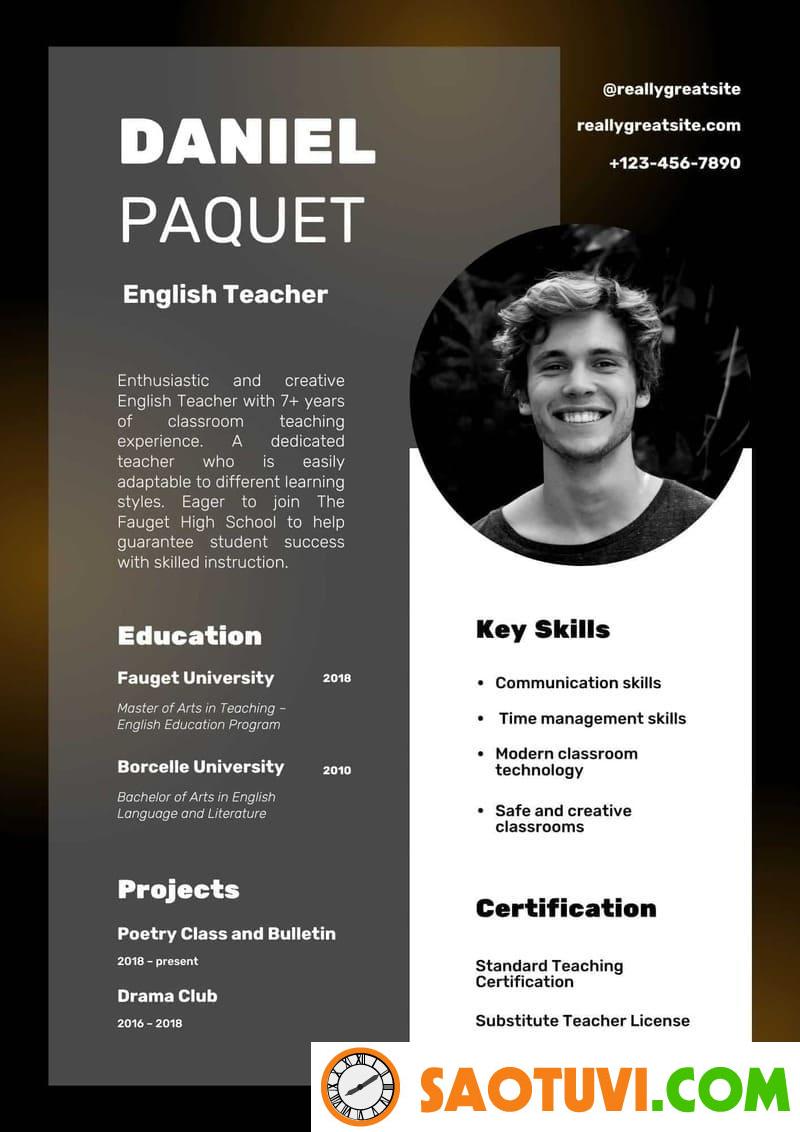 10+ Mẫu CV English Teacher chuyên nghiệp, thu hút nhà tuyển dụng Mẫu CV English Teacher cho sinh viên mới ra trường