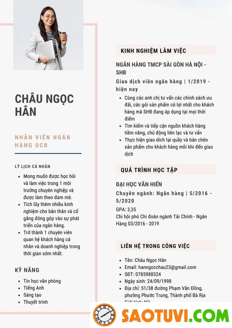 CV ngân hàng OCB