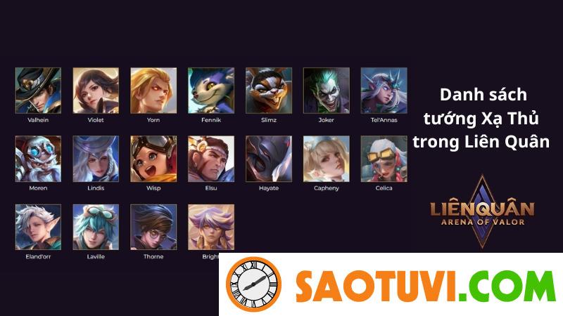 Tổng hợp tướng liên quân mới nhất 2024 | Garena Liên Quân Mobile Danh sách các tướng Xạ thủ mạnh mẽ nhất trong Liên quận 2023