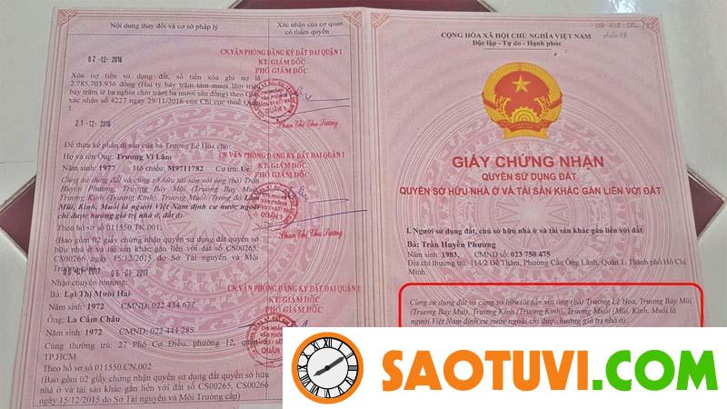 dat-nen-la-gi-20 Hình thức sở hữu chung được thể hiện trong Giấy chứng nhận quyền Sử dụng đất