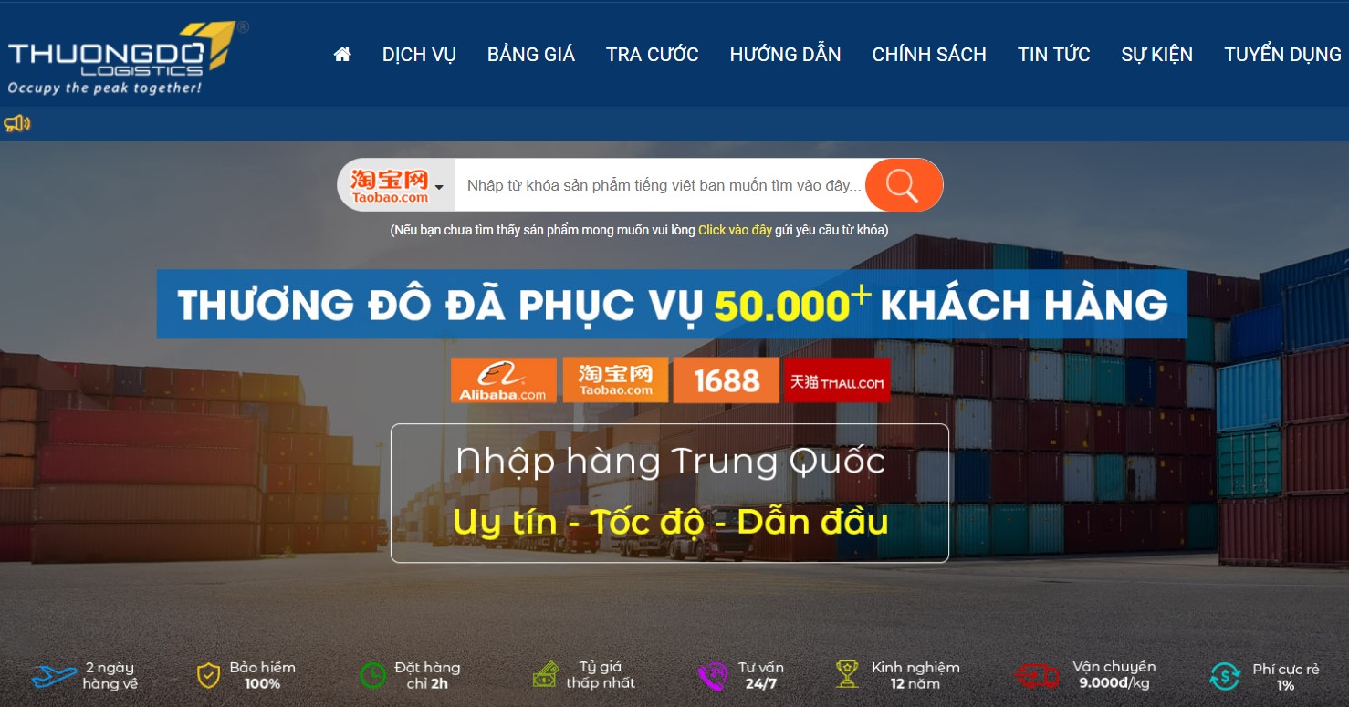 Sử dụng dịch vụ mua hộ hàng Trung Quốc