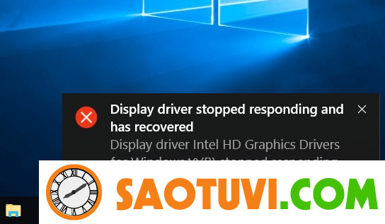 Khắc phục lỗi “Display driver stopped responding and has recovered” trên Windows 10