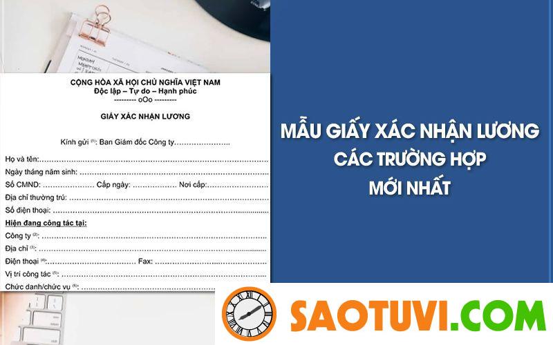 Mẫu Giấy Xác Nhận Lương Đầy Đủ, Mới Nhất Năm 2024