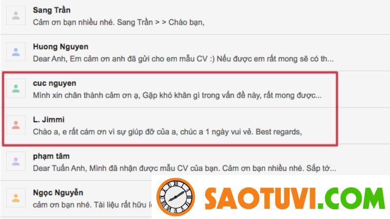 Tên hiển thị mail