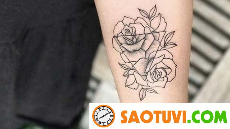 100+ hình xăm tam giác độc lạ cho người yêu thích sự bí ẩn Hình xăm hoa hồng thu hút tình duyên