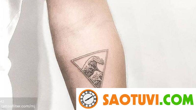 100+ hình xăm tam giác độc lạ cho người yêu thích sự bí ẩn Sóng biển đại biểu cho tính yêu cuộc sống với tâm hồn lạc quan