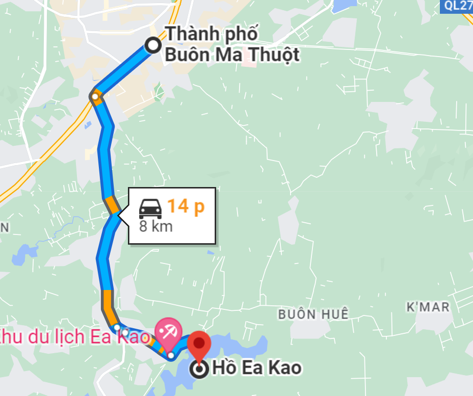 ho-ea-kao-2 đường đi đến hồ ea kao