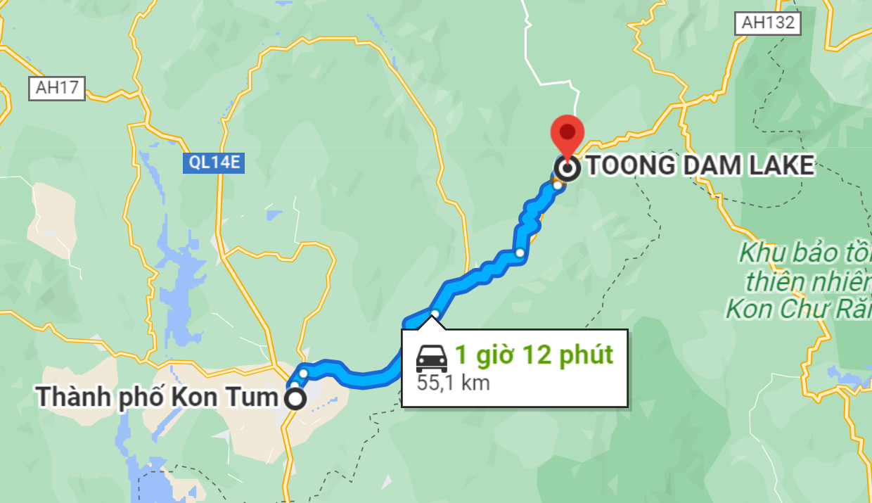 ho-toong-dam-2 đường đi đến hồ toong đam