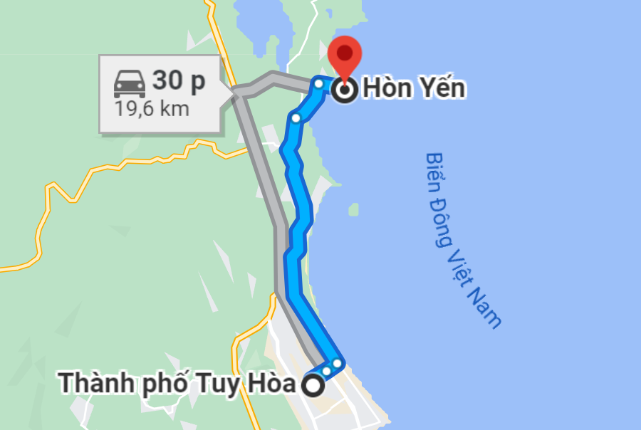 hon-yen-7 đường đi đến hòn yến