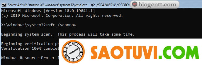 Sửa lỗi “Windows Resource Protection Could Not Perform the Requested Operation” khi chạy lệnh Scan SFC