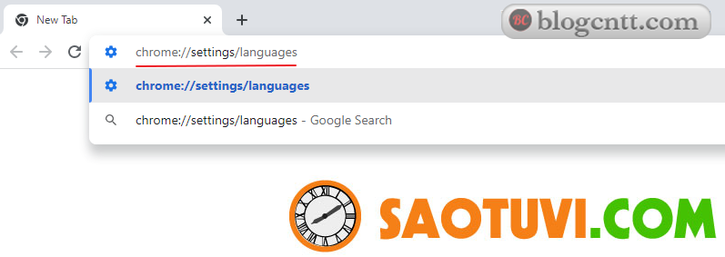 Chorme Language Settings