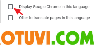 Display chrome in different language,
