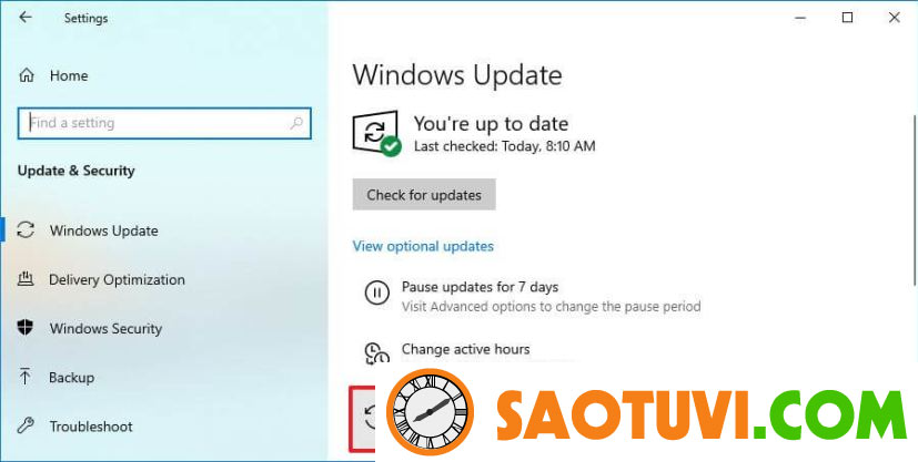 Cách kiểm tra lịch sử update windows trên Windows 10