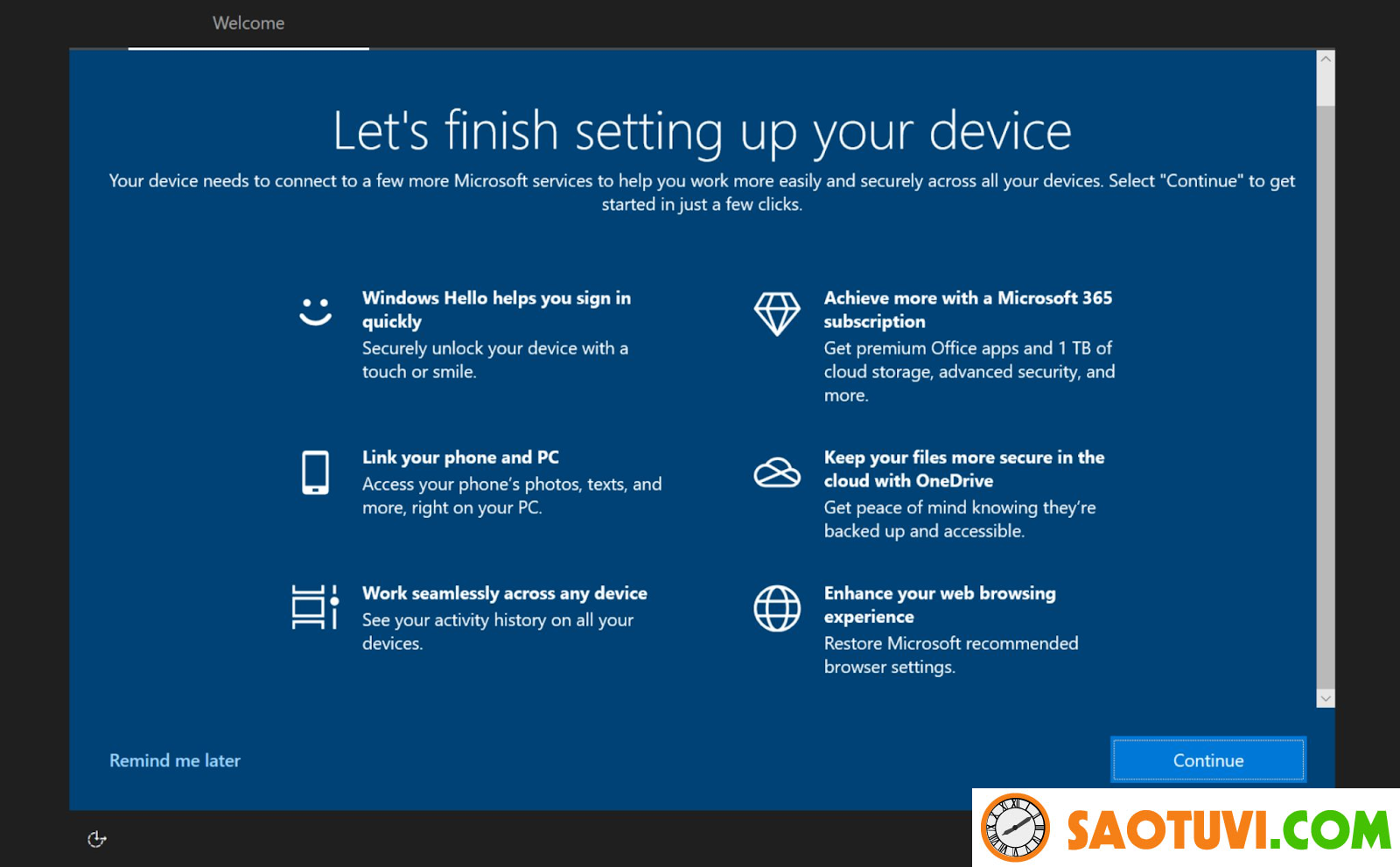 Cách tắt thông báo “Let’s Finish Setting up Your Device” trên Windows 10/11