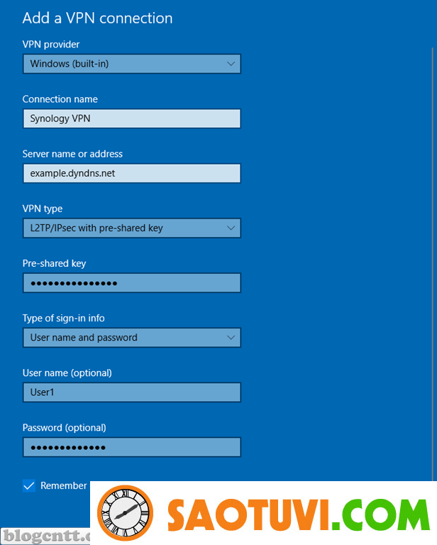 setup synology vpn client