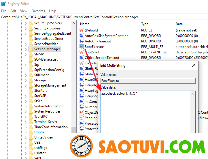 prevent chkdsk at startup